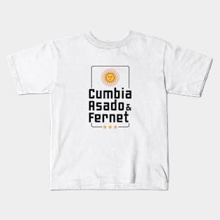 Cumbia, Asado & Fernet Kids T-Shirt